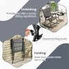 Tangkula Set of 4 Patio Rocking Char Outdoor Folding Rocker w/ Sturdy Metal Frame - 4 of 4