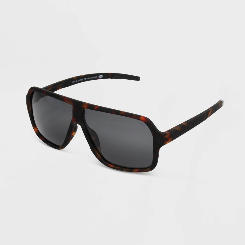 Women's Rubberized Plastic Aviator Sunglasses with Polarized Lenses - All In Motion™, 3 of 5