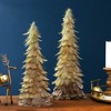 Northlight Small Layered Feathers Cone Tree Christmas Tabletop Decoration - 15.75" - image 3 of 4