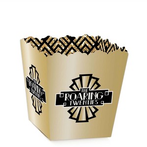 Big Dot of Happiness Roaring 20's - Party Mini Favor Boxes - 1920s Art Deco Jazz Party Treat Candy Boxes - Set of 12 - 1 of 4