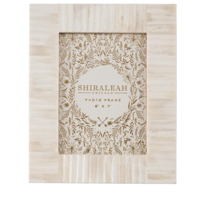 Shiraleah Ivory Roma Textured 5" X 7" Picture Frame