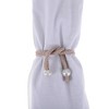 Unique Bargains Faux Pearl Curtain Tie Polyester 2 Pcs - 4 of 4