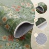 Lahome Short Velvet Geometric Floral Floor Mat-Natural Bio-Printed Soft Rug for Living Room, Bedroom, or Entryway - 3 of 4