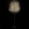 Christmas Tree Black trunk, Warm white lights Plastic, Metal 7 ft - 2 of 4