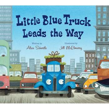 Little Blue Truck Leads the Way Padded Board Book - by Alice Schertle