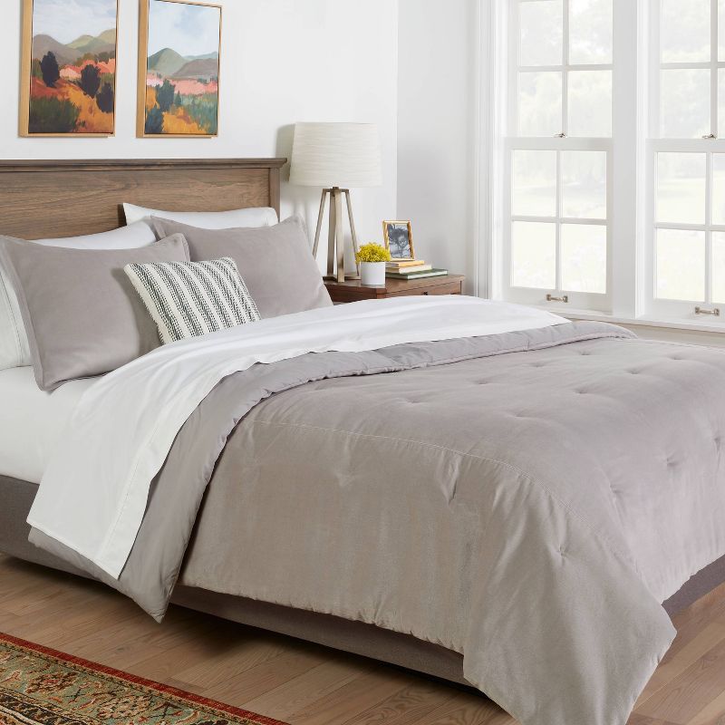 Cotton Velvet Comforter and Sham Set - Threshold™, 2 of 5