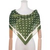 Elerevyo Women Polka Dots Large Vintage Satin Square Neckerchief Head Wrap Bandanas 35.4" X 35.4" - 2 of 4