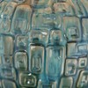360 Lighting Modern Table Lamp 26" High Teal Glaze Ceramic Gourd White Fabric Drum Shade for Bedroom Living Room House Home Bedside Nightstand Office - 3 of 4
