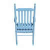 SKRAN Solid Hardwood Porch Rocker Chair, Wide Seat with Slatted Backrest and Armrests, Outdoor Rocking Chair for Porch, Balcony, or Garden - 4 of 4
