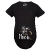 Maternity I Love You To The Moon Cute Maternity Shirts Announce Pregnancy Shirt Fun - Crazy Dog Maternity T Shirt - 2 of 4
