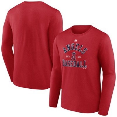 Mlb Los Angeles Angels Boys' Gray Poly T-shirt : Target