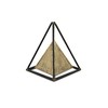Cheung's Isaben Metal Bronze and Black Pyramid Décor - 4 of 4