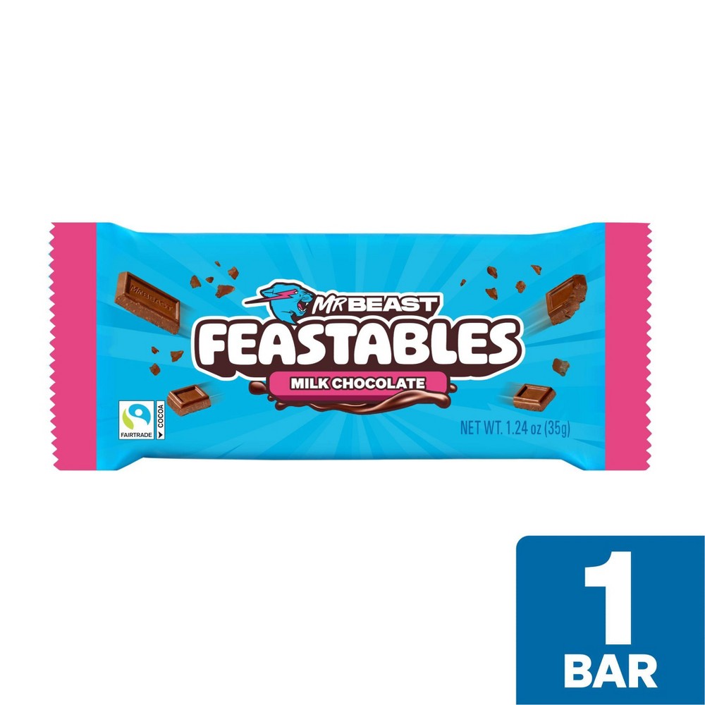 Feastables MrBeast Bar Milk Chocolate Candy 35g