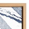 Kate & Laurel All Things Decor 31.5"x41.5" Sylvie Indigo Watercolor Framed Wall Art by Amy Peterson Modern Blue Abstract Wall Art - 3 of 4