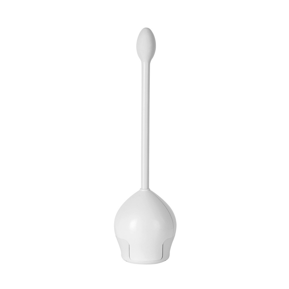 Photos - Toilet Brush Firm Grip Tulip Bowl Brush White - Bath Bliss