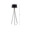 Aukfa 63.2" Modern Tripod Floor Lamp with Linen Shade – Adjustable & Easy to Assemble for Living Room, Bedroom & Office - 4 of 4