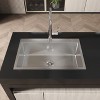 Gulches 30"x19" Brushed Nickel Overmount Single Bowl Kitchen Sink, 20 Gauge 304 Stainless Steel, with US Standard Drain & Hook - 2 of 4
