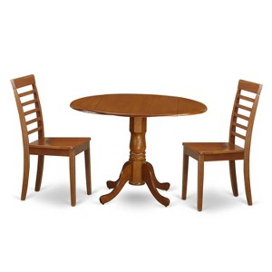 Kitchen Dinette Set - 5 Piece Table and Chair Set - Modern Design - Asian Hardwood - 1 of 4
