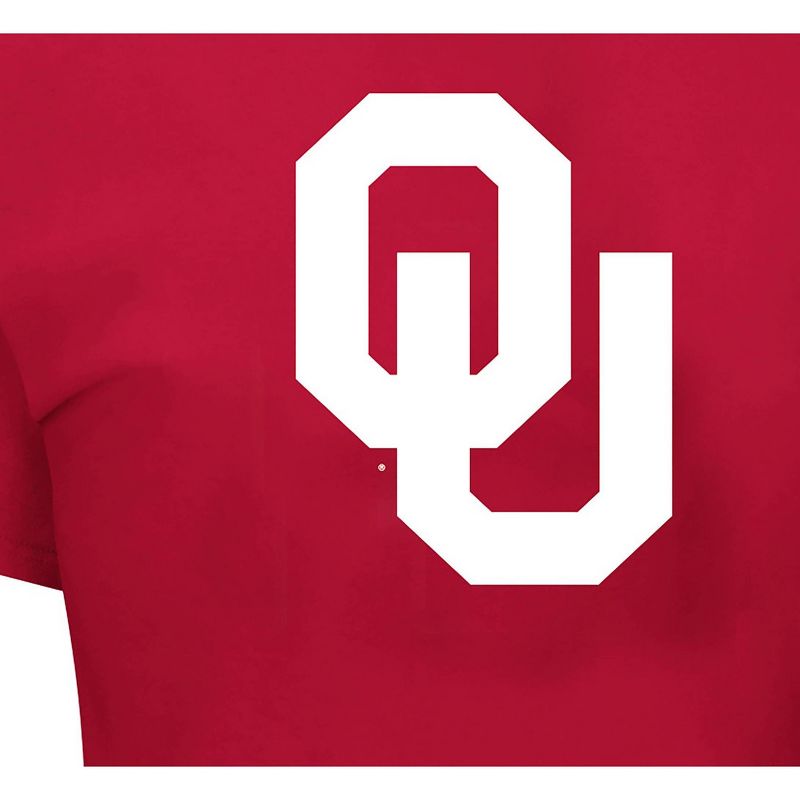 NCAA Oklahoma Sooners Men's Big & Tall Short Sleeve Logo T-Shirt, 3 of 4