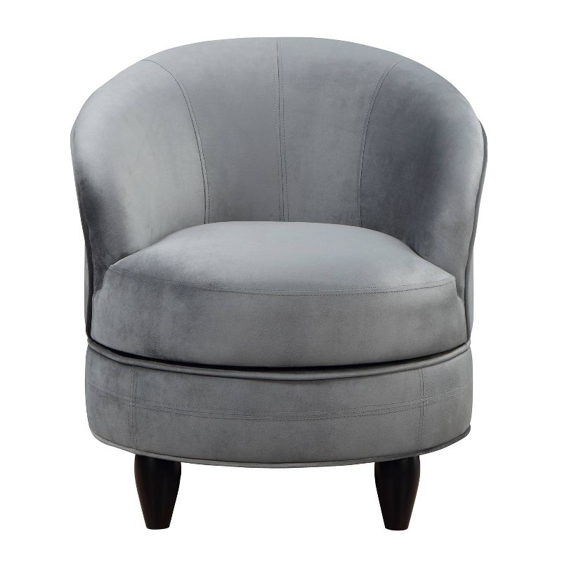 Sophia Velvet Swivel Chair Gray - Steve Silver Co., 4 of 11