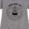 - Instant Message - Math Problem Bee Graphic Short Sleeve Fleece Dress - 2 of 4