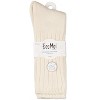 Memoi Women's Organic Cotton Casual Breathable Crew Sock - 4 of 4