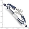 Black Bow Jewelry Stainless Steel Kentucky Wildcats NCAA charm Bracelet 9 Inch - 2 of 3