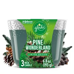 Glade 3 Wick Candle - Pine Wonderland - 6.8oz