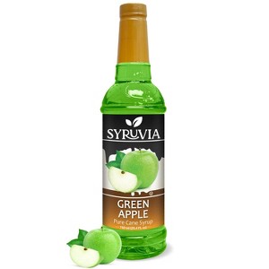 Syruvia Green Apple Syrup - 25.4 fl oz. Premium Flavoring Syrup For Coffee - 1 of 4
