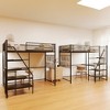 KTMBDW Loft Bed Twin/Full Size with Desk, Heavy Duty Metal Loft Bed Frame with Power Outlet and LED Lighted, Space-Saving, Noise Free, Easy Assembly - 3 of 4
