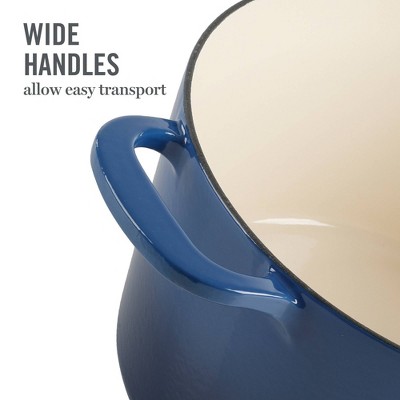 Classic Blue 7-Quart Enameled Cast Iron Dutch Oven