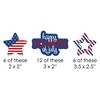 Big Dot of Happiness 4th of July - DIY Shaped Party Cut-Outs for Independence Day - 24 Count - 3 of 4