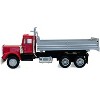 Peterbilt Dump Truck with Red Cab 1/87 (HO) Scale Plastic Model Car by Promotex - 2 of 3