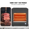 VEVOR Electric Steak Grill, 1800W Smokeless Infrared Electric Broiler, 1450°F Stainless Steel Steak Cooker with 6-Tier Adjustable Rack, Black - 3 of 4