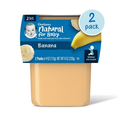 Image of Gerber Sitter 2nd Foods Banana Baby Meals - 2ct/8oz