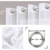 Topfinel Solid Color Grommet Sheer Curtain 2 Panels - 3 of 4