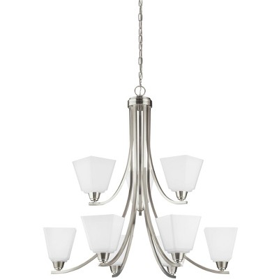 Generation Lighting Parkfield 9 light Brushed Nickel Chandelier