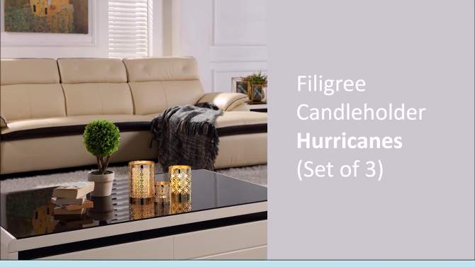 Set of 3 Filigree Hurricanes Gold - Danya B., 2 of 6, play video