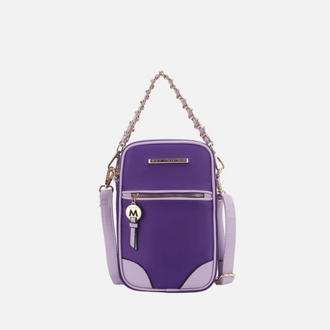 MKF Collection Sue Crossbody Women's Bag Practical and Functional by Mia K - Purple Lavender