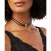 Women's Leather Choker Necklace, Silver, One Size Fashionable, Exquisite and High-end - 3 of 4