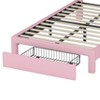 KWPZQEB Platform Bed Frame with Upholstered Rainbow Headboard and Drawers, Wooden Slats Support, Princess Platform Bed for Girls, Pink - 4 of 4