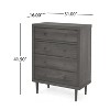 Christopher Knight Home Nystrom Mid Century Modern Faux Wood 4 Drawer Dresser - image 3 of 4