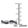 EVERLY JEWELRY | Sterling Silver with Black Rhodium 1/10 CT TW Black and White Diamond Infinity Anniversary Band - 4 of 4