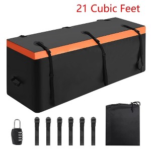 21 Cu.Ft. Hitch Bag Box Travel Cargo Luggage Carrier Waterproof Universal Fit With Lock - 1 of 4