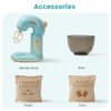 Robotime Dollhouses Pretend Play Kitchen Toy Accessories Appliance Blender Mixer with Bowl, Flour and Suger Realistic, Blue, 9.06"*6.61"*4.72" - 3 of 4