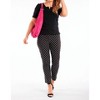 Women's Polka Dot Pull On Capri Pants - ROBELL - 2 of 4