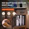 VEVOR Farmhouse End Table, Nightstand with Charging Station, 3 Tiers End Table with Storage Cabinet and 1 Drawer, Side Table with USB Ports - 4 of 4