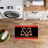 Stupell Industries Tis The Season Candy Heart Printed Plush Bath Mat And Bath Rug, Design By Suzanne Nicoll, 18"X30" - 4 of 4