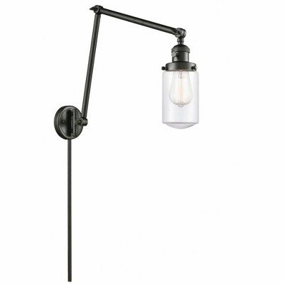 Dover - 1 Light Double Extension Swing Arm Wall Sconce In Traditional Style-30.75 Inches Tall and 4.5 Inches Wide