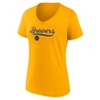MLB Milwaukee Brewers Women's V-Neck Core T-Shirt - 2 of 3